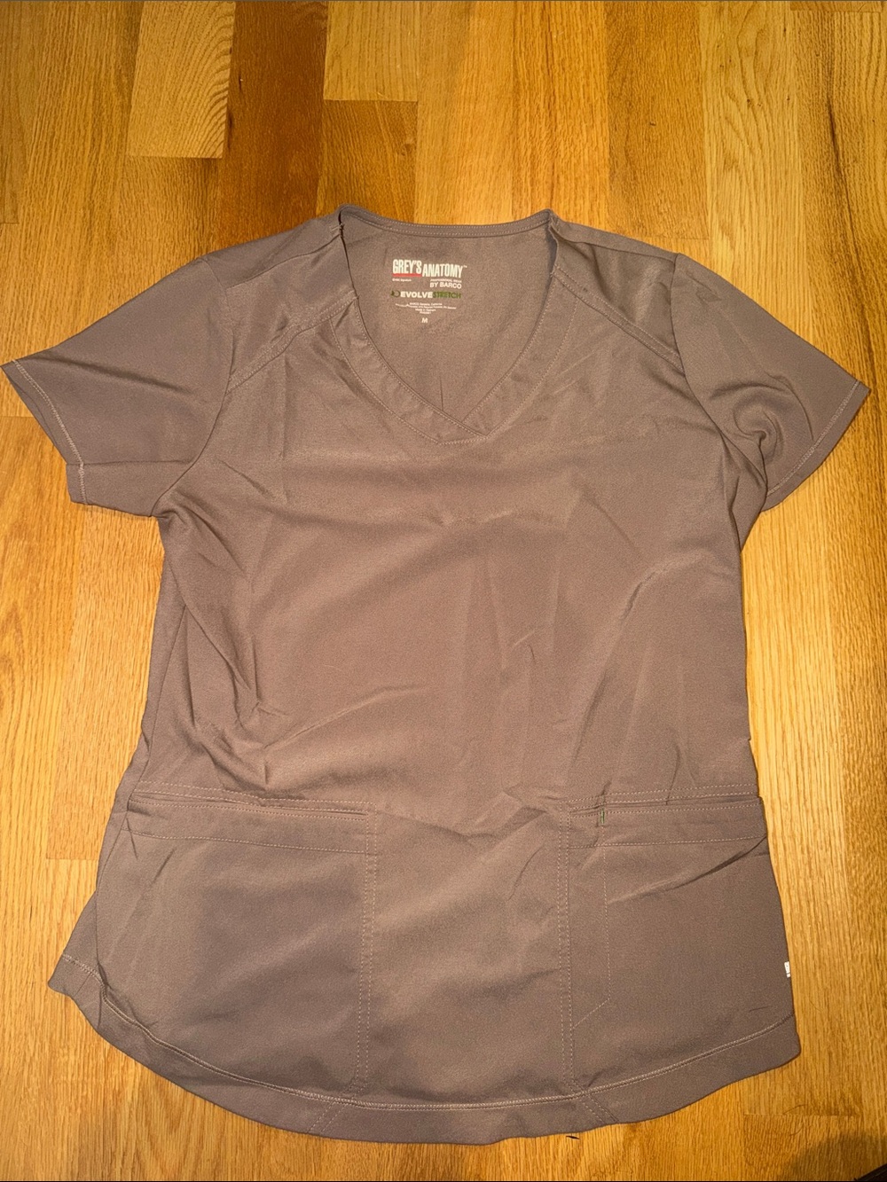 Grey's Anatomy Women's V-Neck Scrub Top in Gray